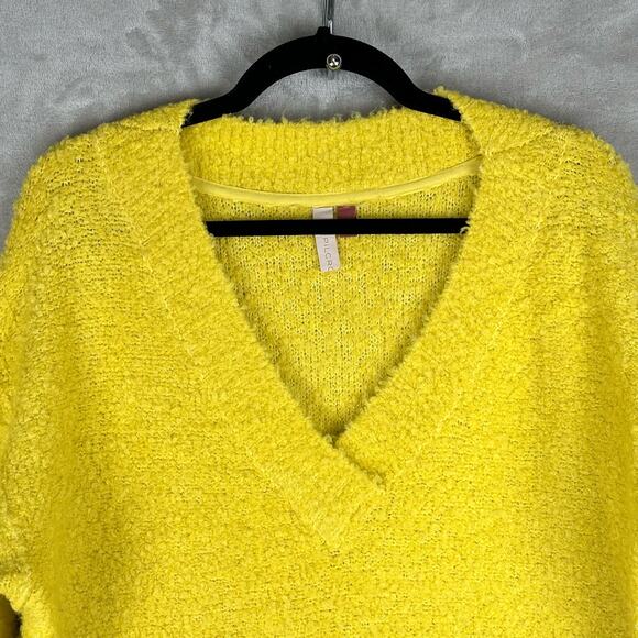 Pilcro Anthropologie Sweater Womens Medium Yellow Oversized Wool Cozy Chunky - Picture 2 of 13